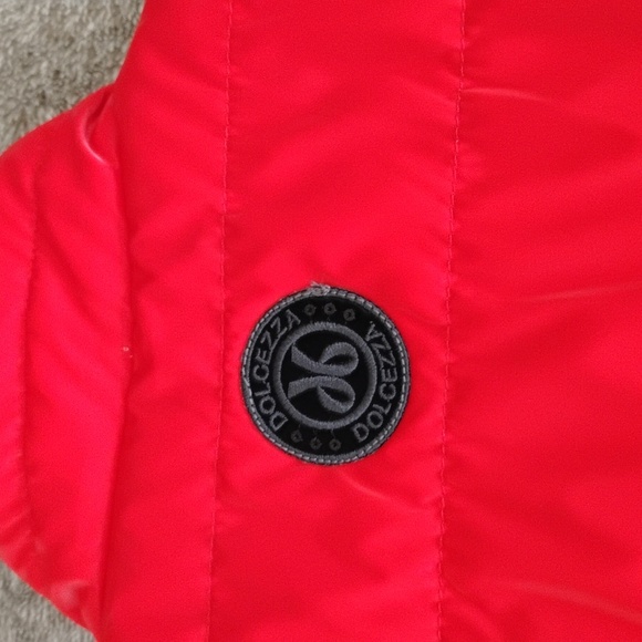 Dolcezza Red Puffer Vest Glossy Shine - Picture 9 of 9